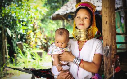 hilltribe village Chiang Mai Thailand