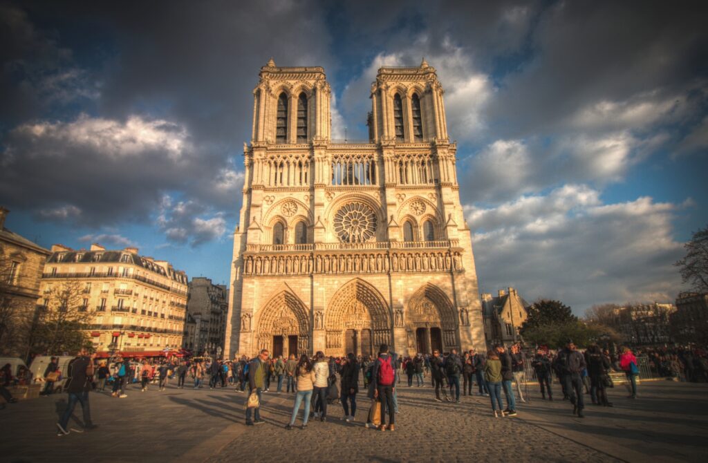Notre Dame at Sunset by Paul de Burger