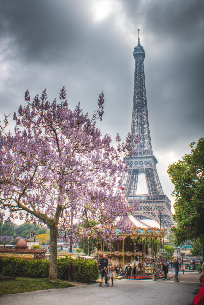 Eiffel Tower from Trocadero Plaza by Paul de Burger